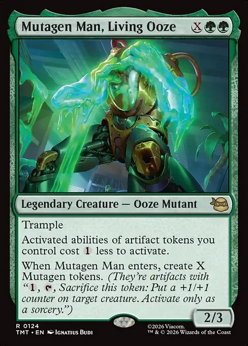 Mutagen Man, Living Ooze · Teenage Mutant Ninja Turtles 124/320