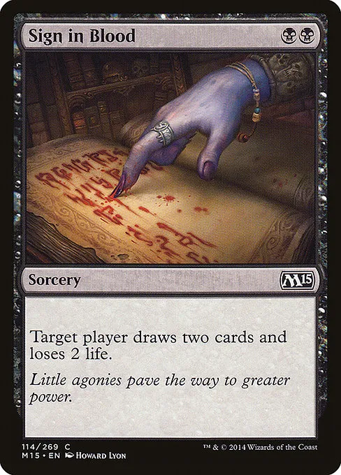 Sign in Blood · Magic 2015 114/284