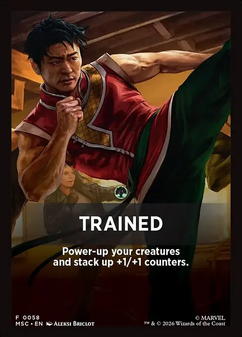 Trained · Marvel Super Heroes Jumpstart Front Cards 58/61