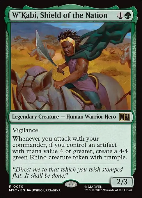 W'Kabi, Shield of the Nation · Marvel Super Heroes Commander 70/9