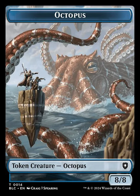 Octopus · Bloomburrow Commander Tokens 14/41