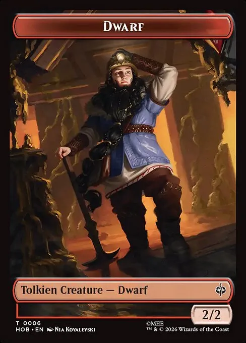 Dwarf Token · The Hobbit Tokens 6/2