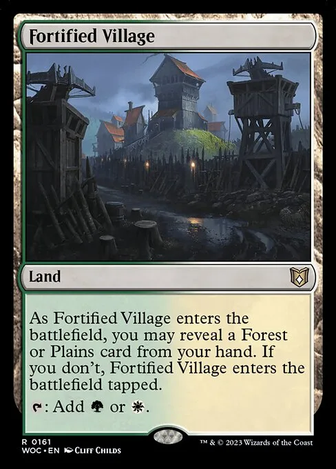 Fortified Village · Wilds of Eldraine Commander 161/173