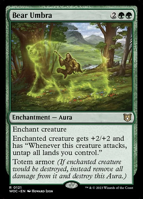 Bear Umbra · Wilds of Eldraine Commander 121/173