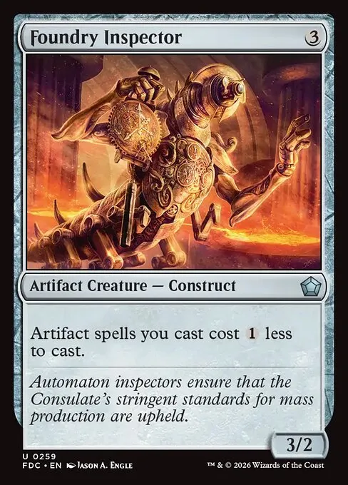 Foundry Inspector · Foundations Commander 259/3