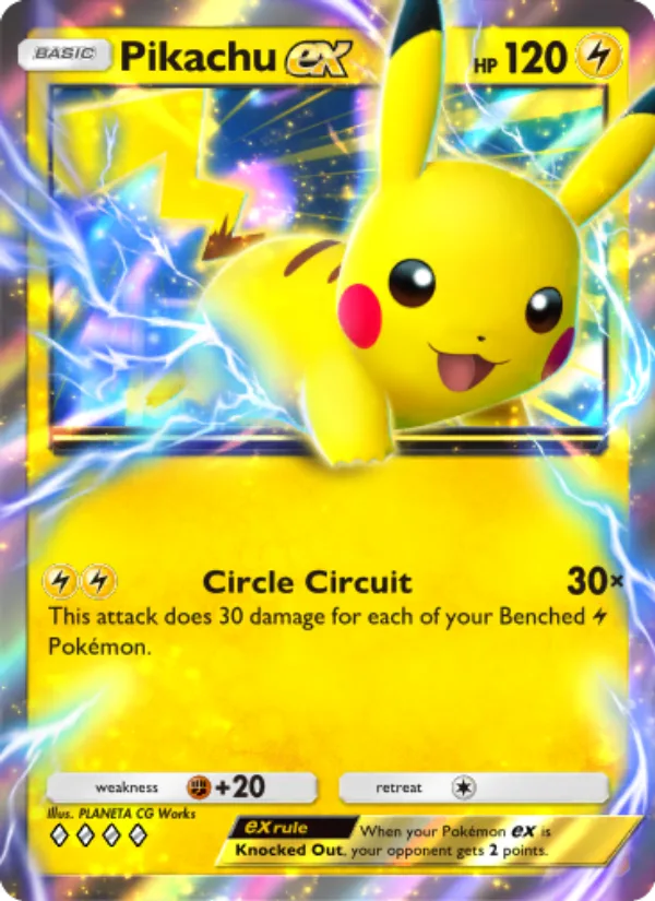 Pikachu ex · Genetic Apex 096/226