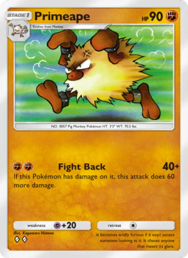 Primeape · Genetic Apex 142/226