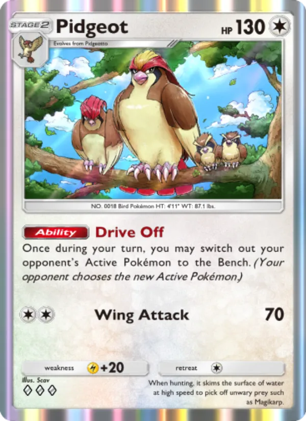 Pidgeot · Genetic Apex 188/226