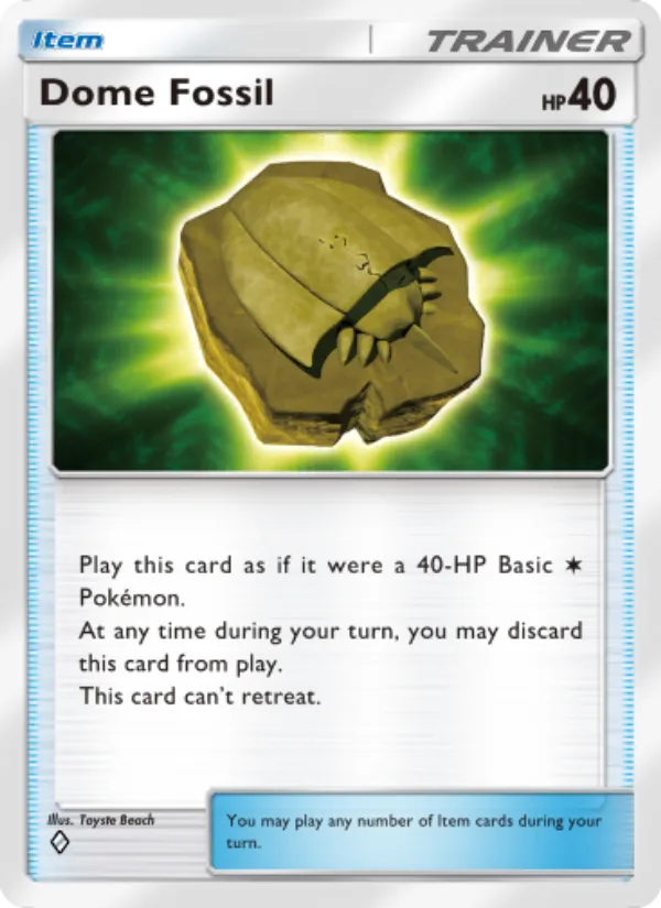 Dome Fossil · Genetic Apex 217/226