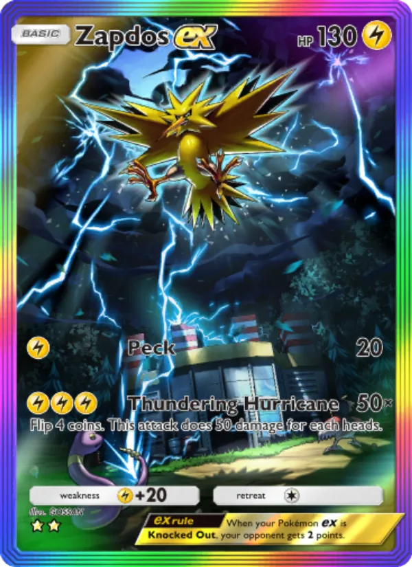 Zapdos ex · Genetic Apex 276/226