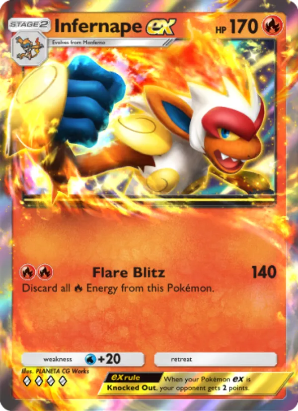 Infernape ex · Space-Time Smackdown 029/140