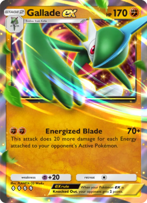 Gallade ex · Space-Time Smackdown 095/140