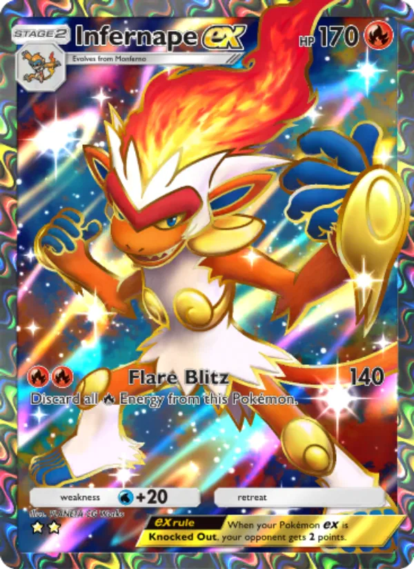 Infernape ex · Space-Time Smackdown 181/140
