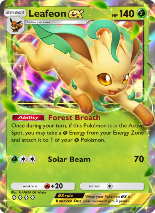 Leafeon ex · Triumphant Light 010/75