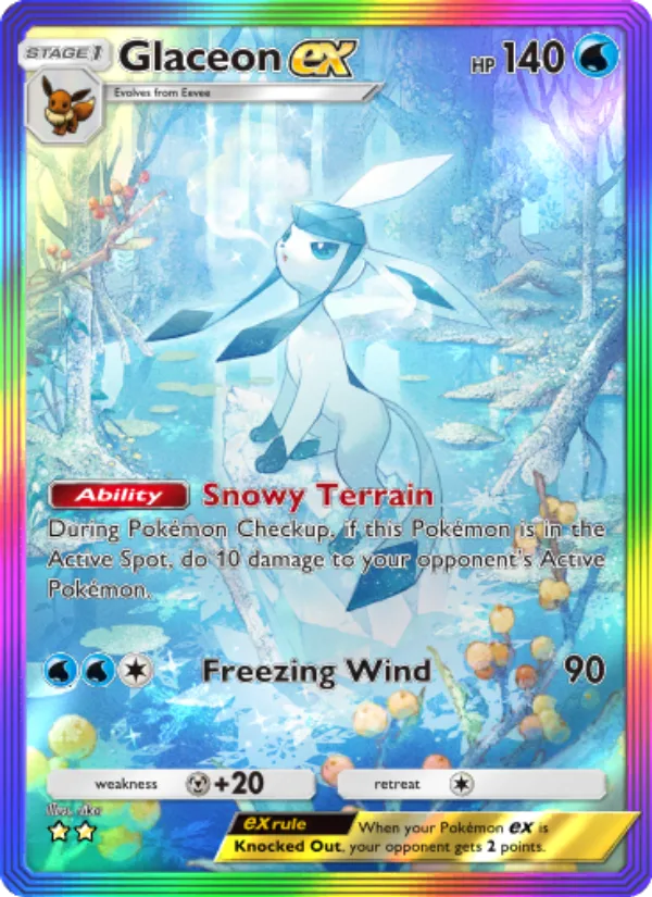 Glaceon ex · Triumphant Light 092/75