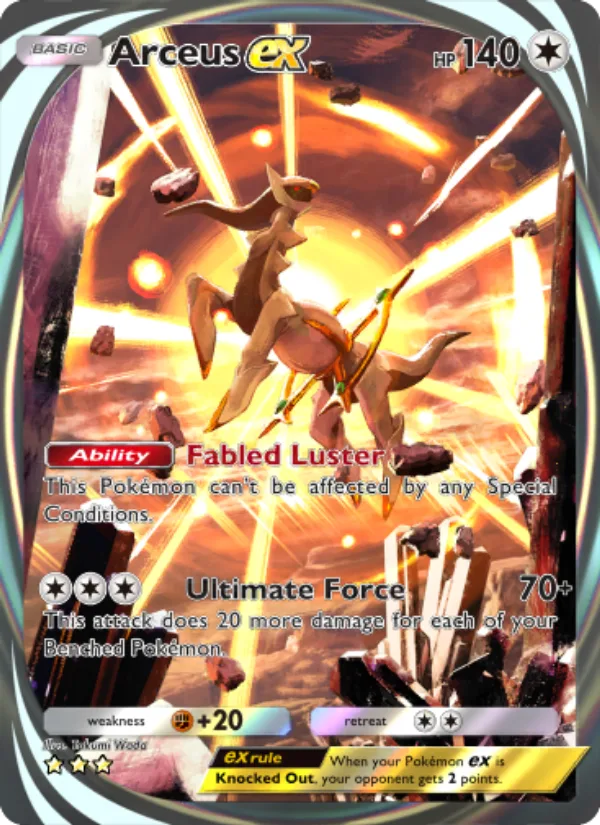 Arceus ex · Triumphant Light 095/75