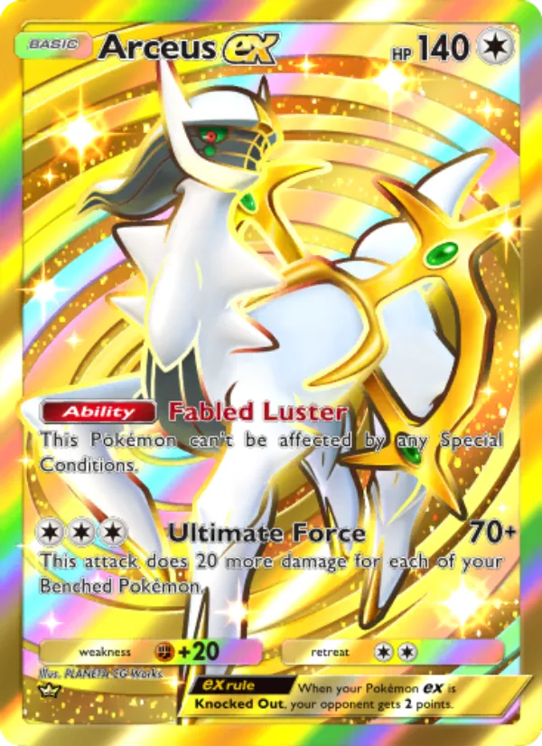 Arceus ex · Triumphant Light 096/75