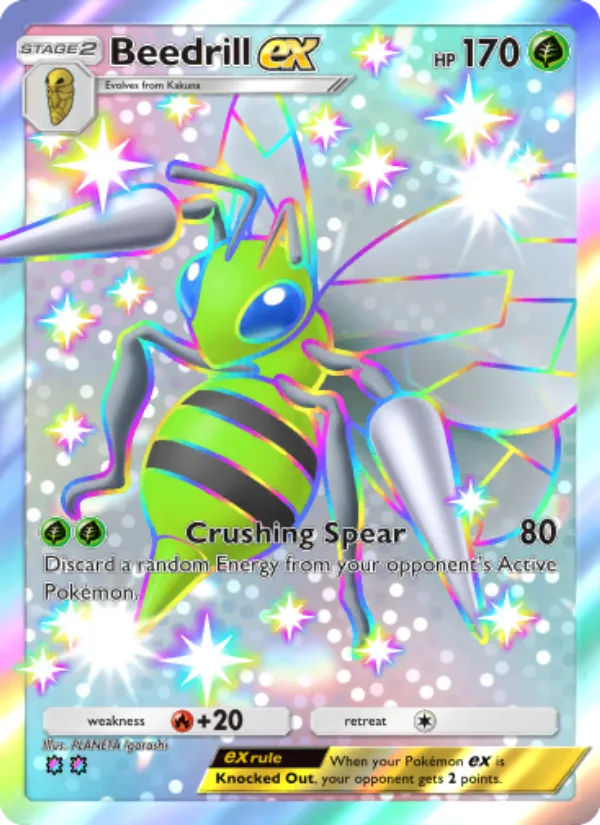Beedrill ex · Shining Revelry 107/72