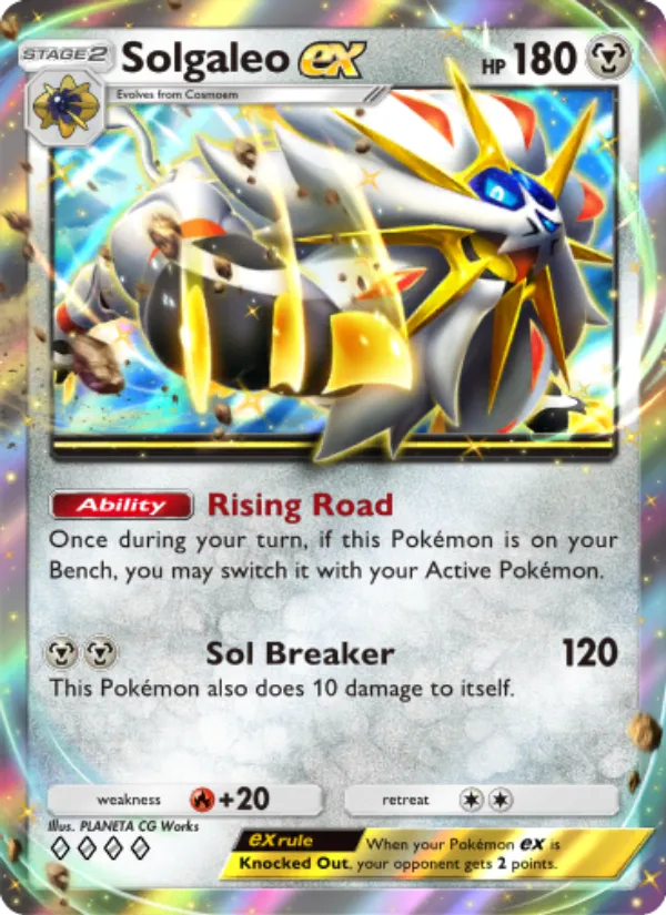 Solgaleo ex · Celestial Guardians 122/155
