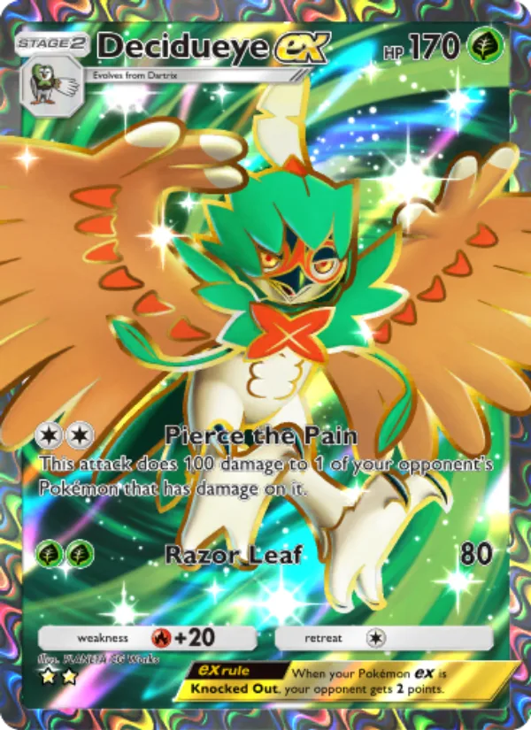 Decidueye ex · Celestial Guardians 180/155