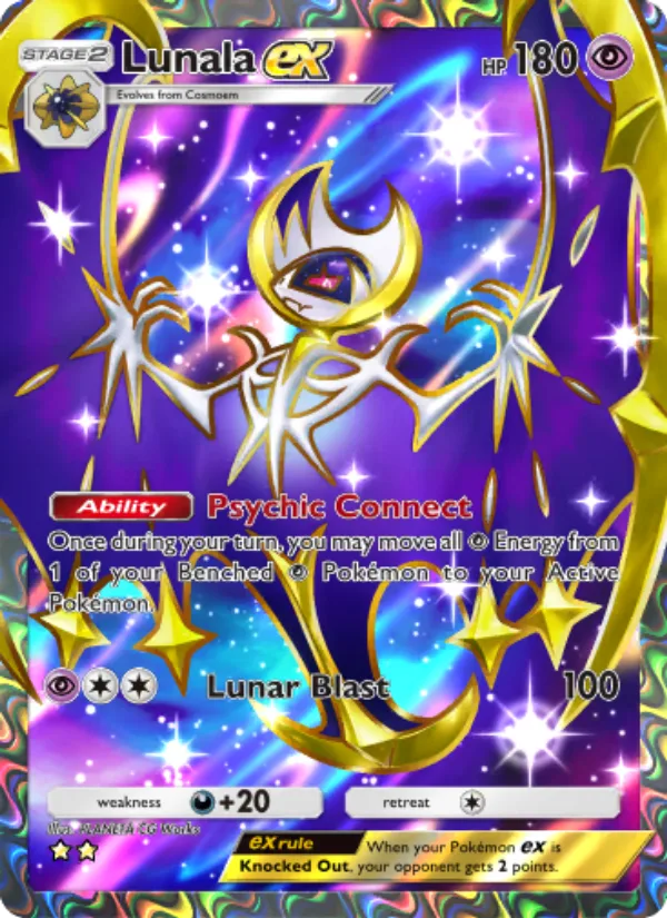 Lunala ex · Celestial Guardians 186/155