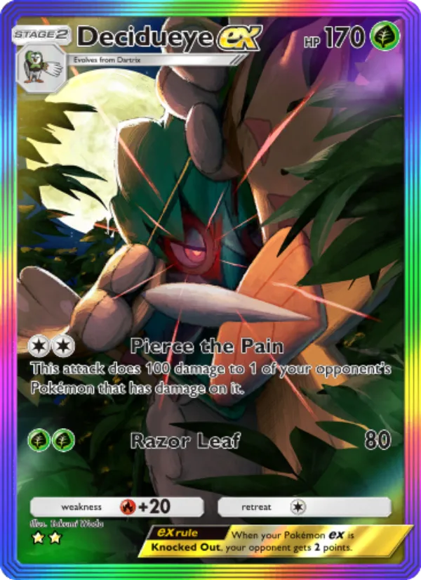 Decidueye ex · Celestial Guardians 198/155