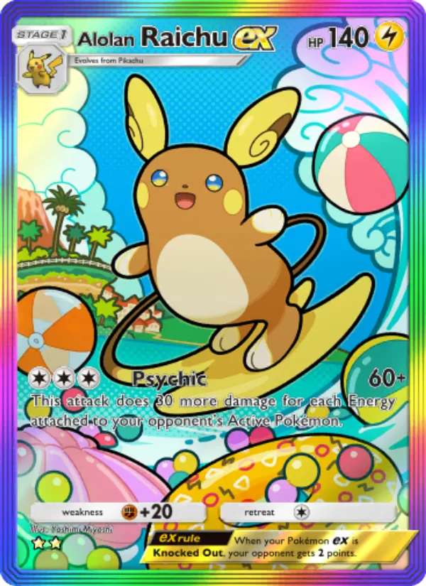 Alolan Raichu ex · Celestial Guardians 203/155