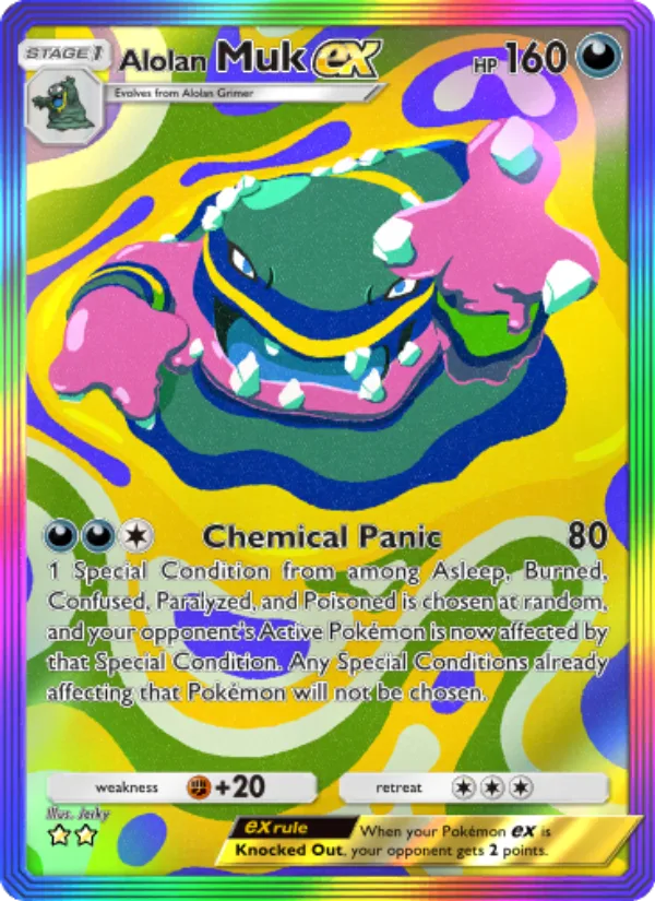 Alolan Muk ex · Celestial Guardians 206/155