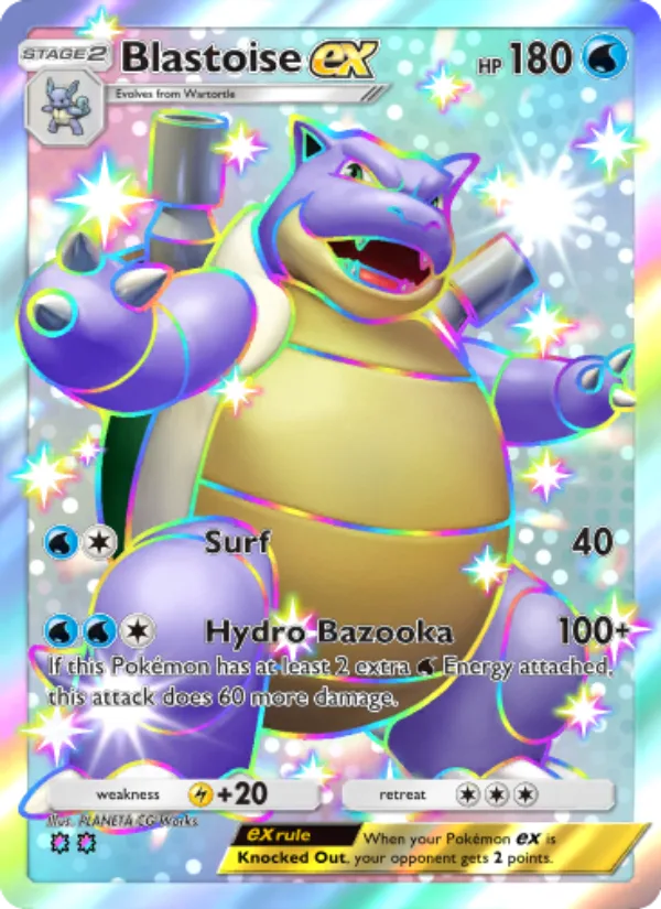 Blastoise ex · Celestial Guardians 232/155