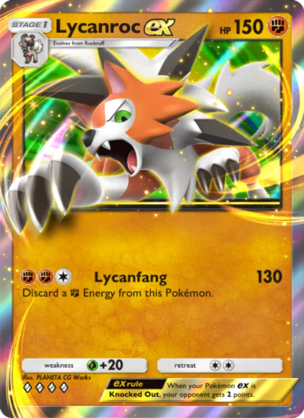 Lycanroc ex · Extradimensional Crisis 033/69
