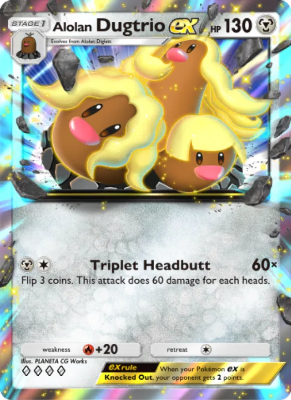 Alolan Dugtrio ex · Extradimensional Crisis 047/69