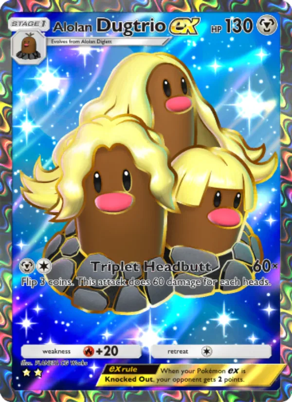 Alolan Dugtrio ex · Extradimensional Crisis 080/69