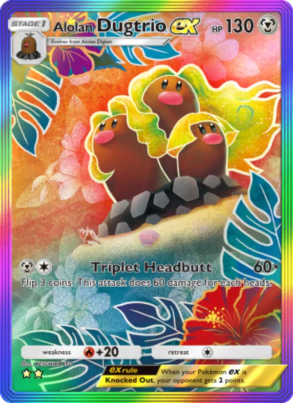 Alolan Dugtrio ex · Extradimensional Crisis 087/69