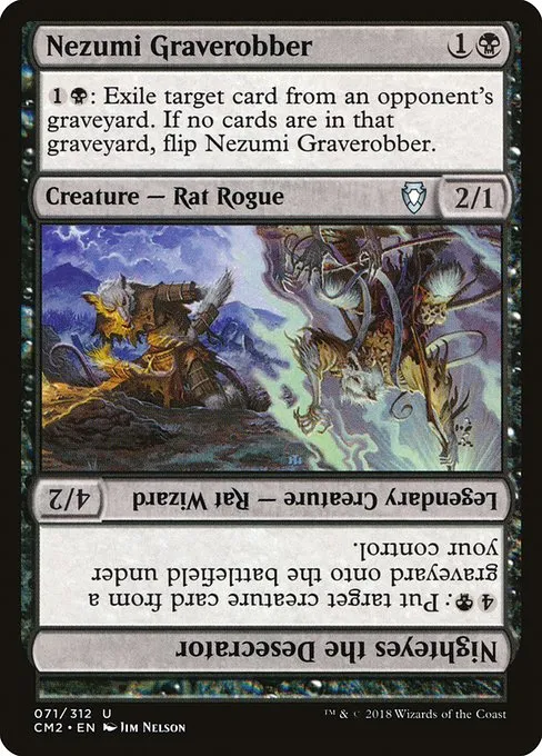 Nezumi Graverobber // Nighteyes the Desecrator · Commander Anthology Volume II 71/312