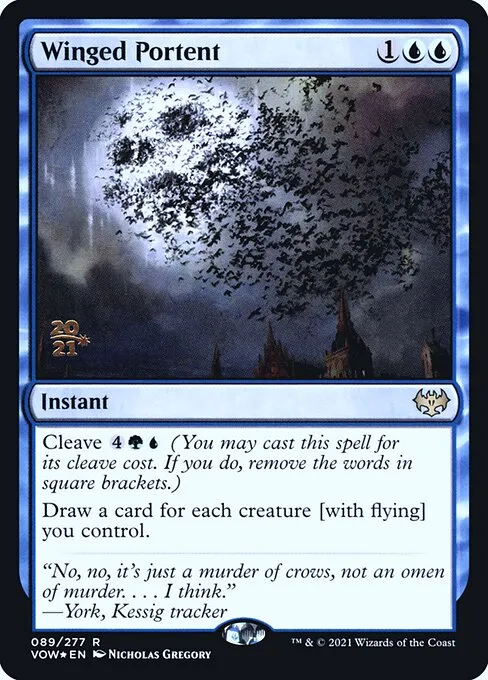Winged Portent · Innistrad: Crimson Vow Promos 89s/121