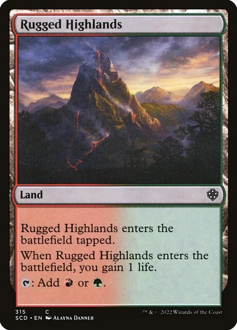 Rugged Highlands · Starter Commander Decks 315/352