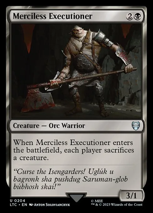 Merciless Executioner · Tales of Middle-earth Commander 204/591