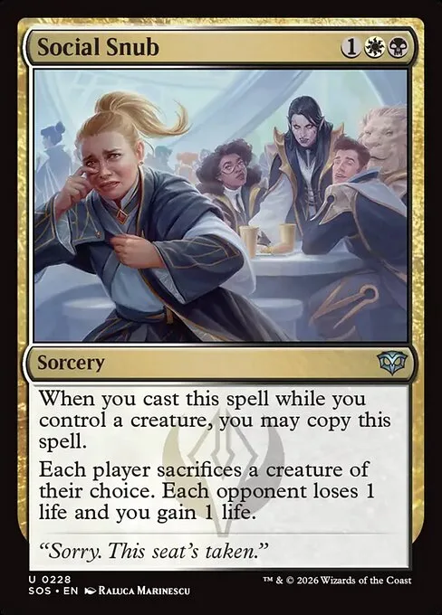 Social Snub · Secrets of Strixhaven 228/368
