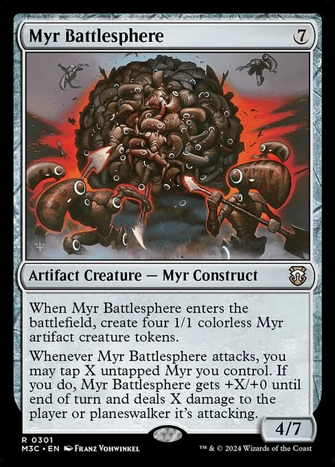 Myr Battlesphere · Modern Horizons 3 Commander 301/398
