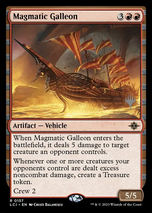 Magmatic Galleon · The Lost Caverns of Ixalan Promos 157p/136