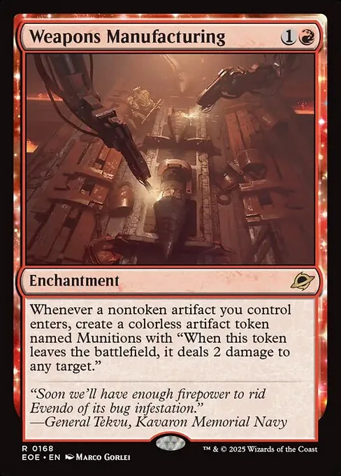 Weapons Manufacturing · Edge of Eternities 168/400