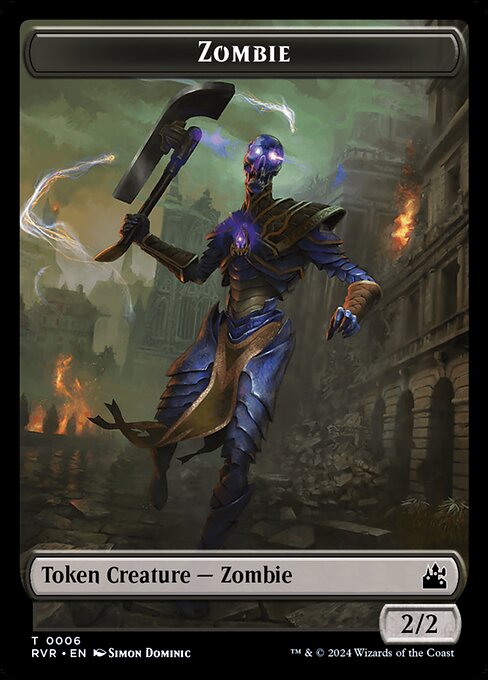 Zombie · Ravnica Remastered Tokens 6/20