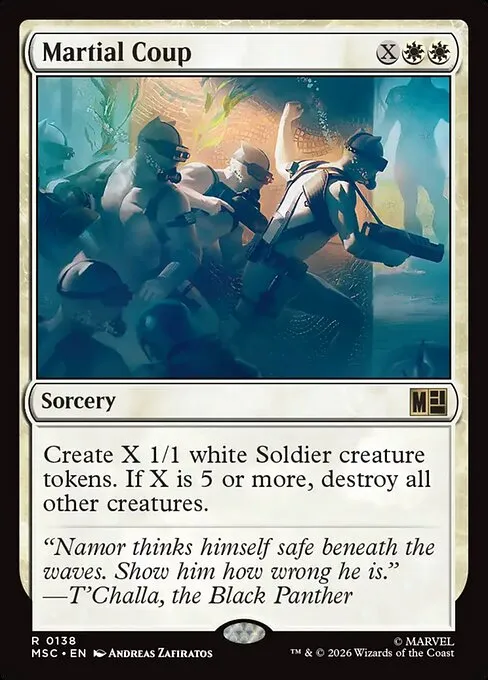 Martial Coup · Marvel Super Heroes Commander 138/9