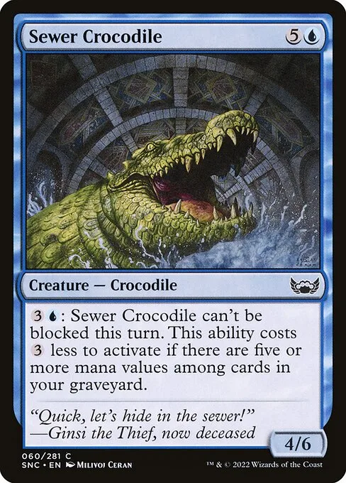 Sewer Crocodile · Streets of New Capenna 60/513