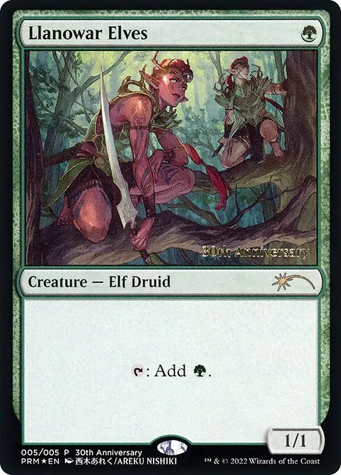 Llanowar Elves · 30th Anniversary History Promos 5/10