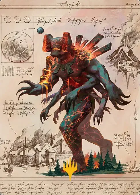 Magmablood Archaic // Magmablood Archaic · Secrets of Strixhaven Art Series 31/54