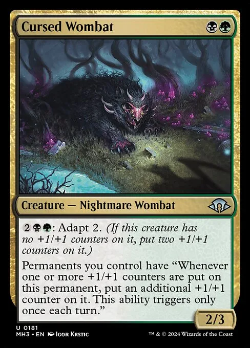 Cursed Wombat · Modern Horizons 3 181/528