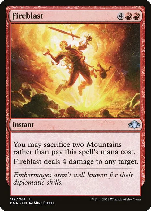 Fireblast · Dominaria Remastered 119/457
