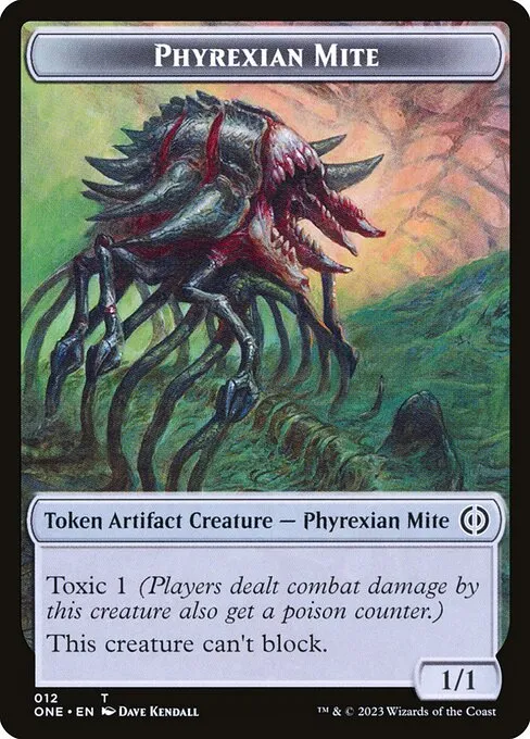 Phyrexian Mite · Phyrexia: All Will Be One Tokens 12/14