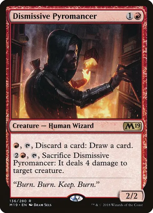 Dismissive Pyromancer · Core Set 2019 136/314